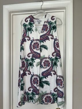Tommy Bahama sleeveless linen blend dress